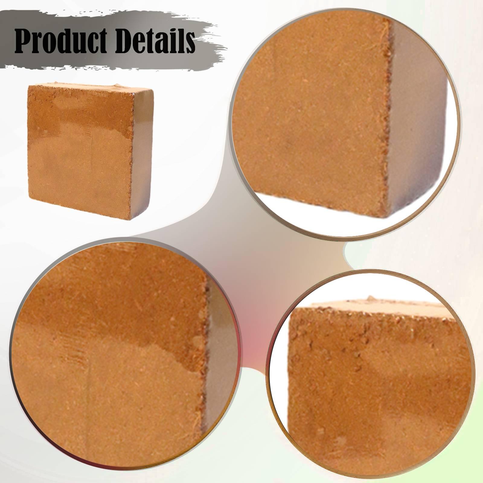 Coco Coir Block - อิฐใยมะพร้าวธรรมชาติ 100% สำหรับปลูกต้นกล้าในกระถางและกระถางต้นไม้